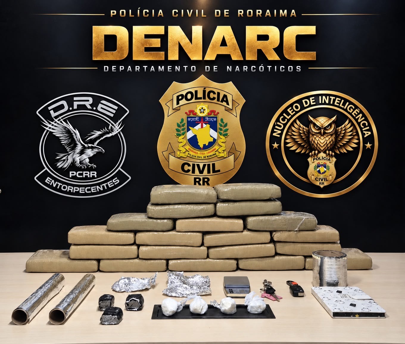 policia-apreende-mais-de-20-kg-de-drogas-e-prende-condenado-por-homicidio-ligado-a-chacina-de-33-presos-em-boa-vista