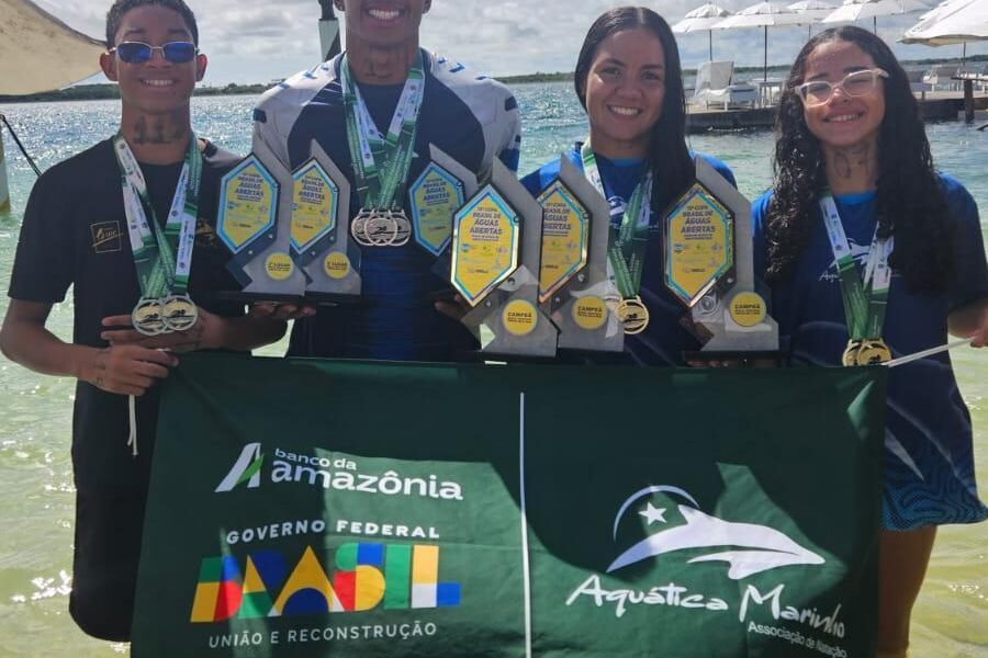 delegacao-da-aquatica-marinho-fecha-entre-as-tres-melhores-do-pais-na-copa-do-brasil-de-aguas-abertas,-no-ce